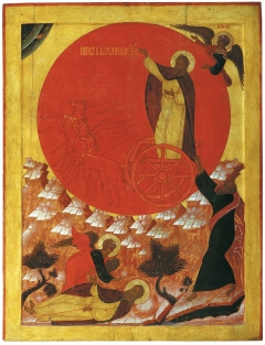 Иконa Огненное Восхождение пророка Илии
